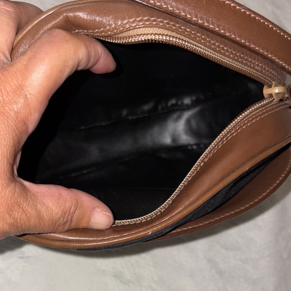 Vintage Beautiful Elegant Canvas & Leather Crossbody by Tiffany & Co. - Picture 5 of 12